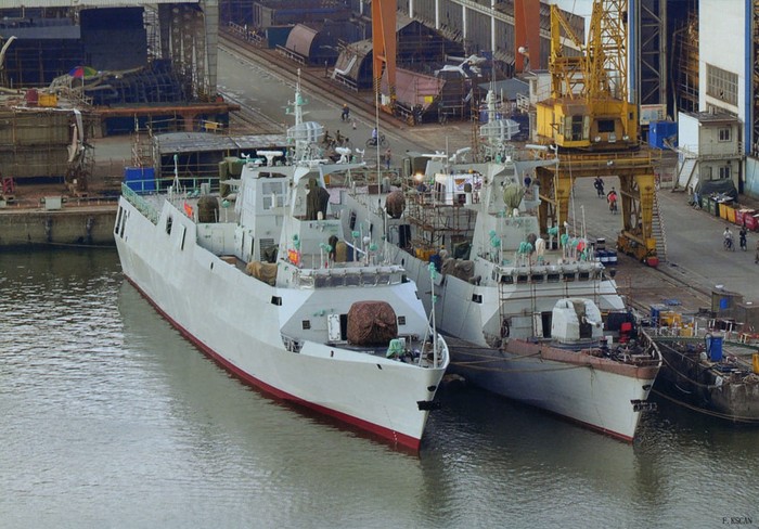 Tàu hộ vệ Type 056 Trung Quốc đang chế tạo